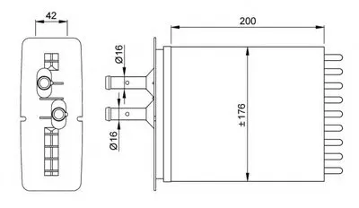 Теплообменник, отопление салона NRF купить