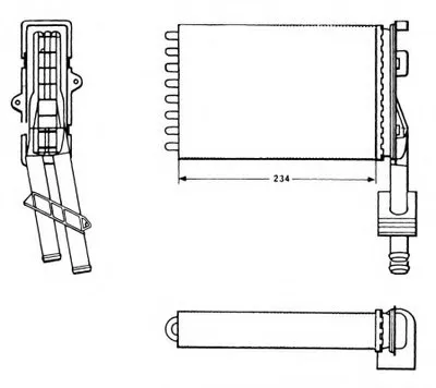 Теплообменник, отопление салона NRF купить