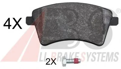 Комплект тормозных колодок, дисковый тормоз A.B.S. купить