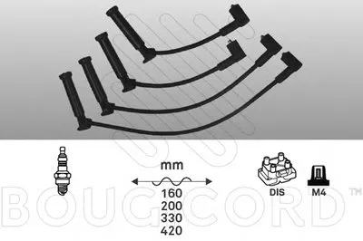 Комплект проводов зажигания BOUGICORD купить