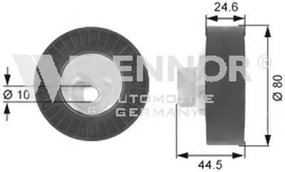 Паразитный / ведущий ролик, поликлиновой ремень FLENNOR купить