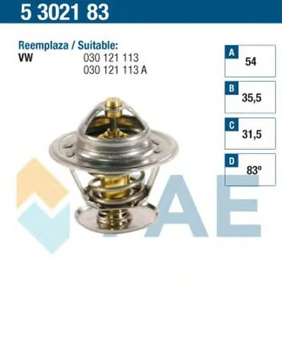 Термостат, охлаждающая жидкость FAE купить