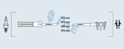 Комплект проводов зажигания FAE купить