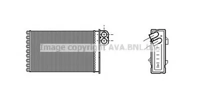 Теплообменник, отопление салона AVA QUALITY COOLING купить