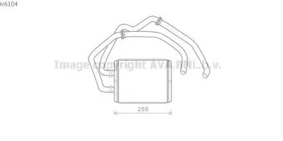 Теплообменник, отопление салона AVA QUALITY COOLING купить