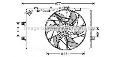 Вентилятор, охлаждение двигателя AVA QUALITY COOLING купить