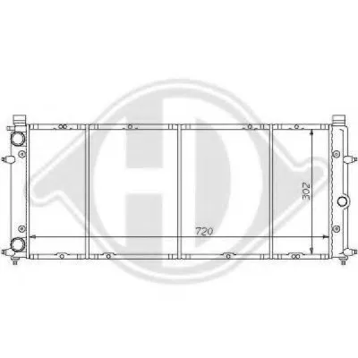 Радиатор, охлаждение двигателя DIEDERICHS купить