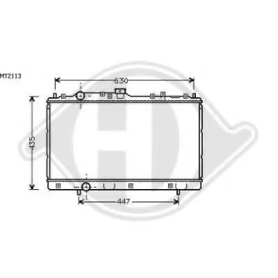Радиатор, охлаждение двигателя DIEDERICHS купить