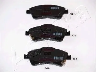 Комплект тормозных колодок, дисковый тормоз ASHIKA купить