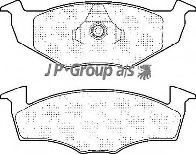 Комплект тормозных колодок, дисковый тормоз QH JP GROUP купить