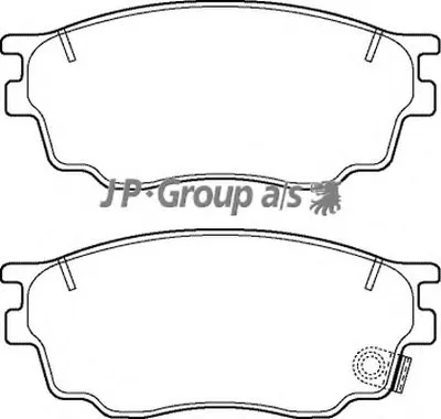 Комплект тормозных колодок, дисковый тормоз QH JP GROUP купить