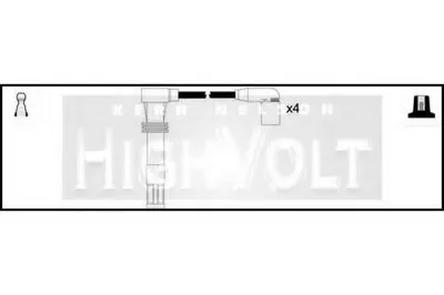 Комплект проводов зажигания HighVolt STANDARD купить