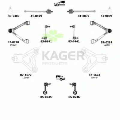 Подвеска колеса KAGER купить