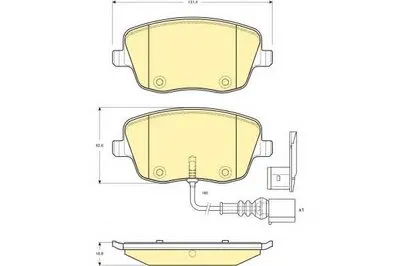 Комплект тормозных колодок, дисковый тормоз GIRLING купить