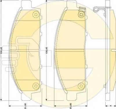 Комплект тормозных колодок, дисковый тормоз GIRLING купить