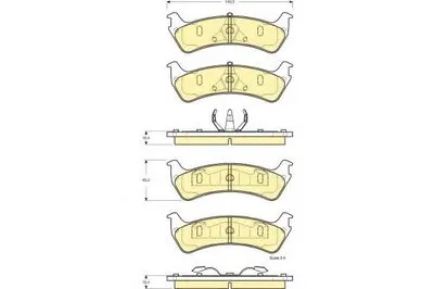 Комплект тормозных колодок, дисковый тормоз GIRLING купить