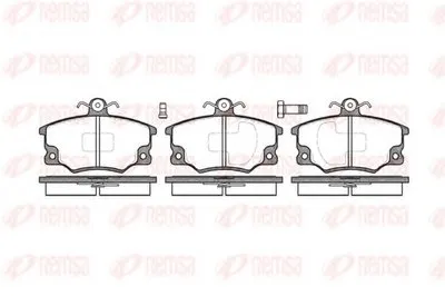 Комплект тормозных колодок, дисковый тормоз KAWE купить