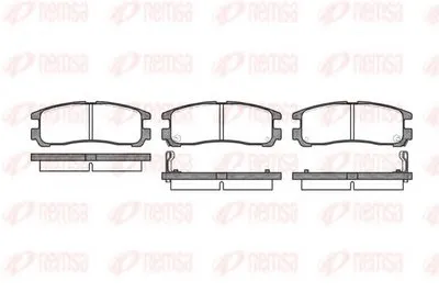 Комплект тормозных колодок, дисковый тормоз KAWE купить