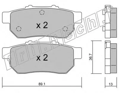 Комплект тормозных колодок, дисковый тормоз fri.tech. купить