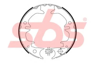 Комплект тормозных колодок, стояночная тормозная система sbs купить