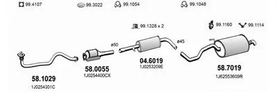 Система выпуска ОГ ASSO купить