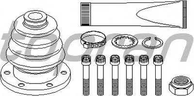 Комплект пылника, приводной вал TOPRAN купить