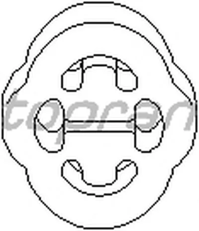 Кронштейн, глушитель TOPRAN купить