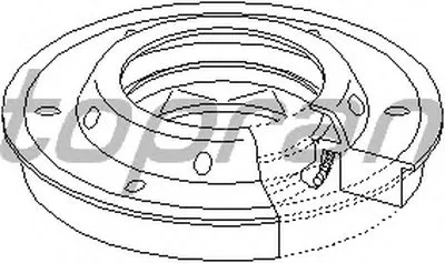 Уплотняющее кольцо, дифференциал TOPRAN купить