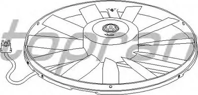 Вентилятор, охлаждение двигателя TOPRAN купить