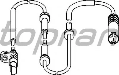 Датчик, частота вращения колеса TOPRAN купить
