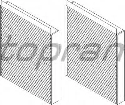 Фильтр, воздух во внутренном пространстве TOPRAN купить