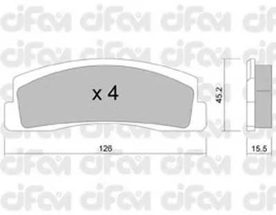 Комплект тормозных колодок, дисковый тормоз CIFAM купить