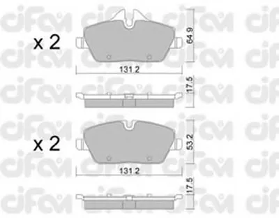 Комплект тормозных колодок, дисковый тормоз CIFAM купить