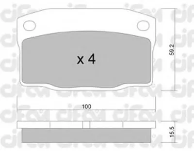 Комплект тормозных колодок, дисковый тормоз CIFAM купить