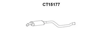 Средний глушитель выхлопных газов VENEPORTE купить