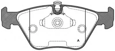 Комплект тормозных колодок, дисковый тормоз ADVANCE OPEN PARTS купить