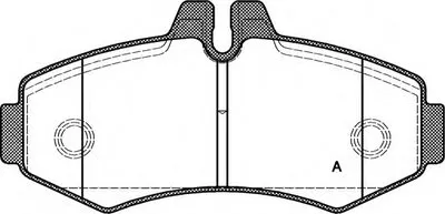 Комплект тормозных колодок, дисковый тормоз ADVANCE OPEN PARTS купить