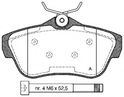 Комплект тормозных колодок, дисковый тормоз ADVANCE OPEN PARTS купить