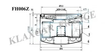 Масляный фильтр KLAXCAR FRANCE купить