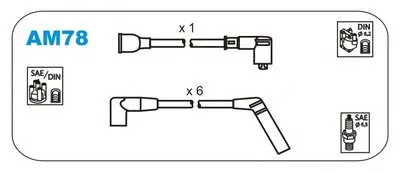 Комплект проводов зажигания JANMOR купить
