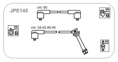 Комплект проводов зажигания JANMOR купить