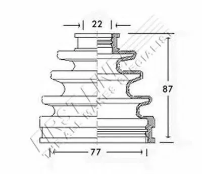 Пыльник, приводной вал FIRST LINE купить