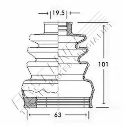Пыльник, приводной вал FIRST LINE купить