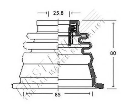 Пыльник, приводной вал FIRST LINE купить