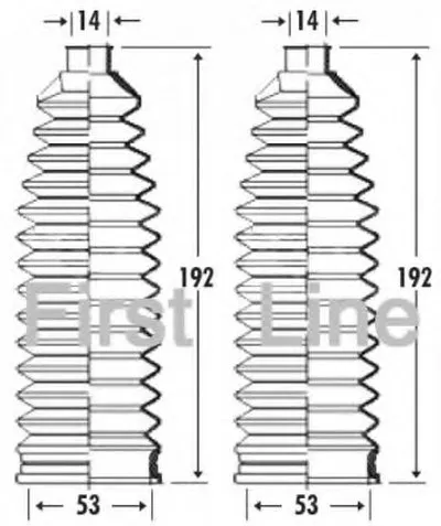 Пыльник, рулевое управление FIRST LINE купить
