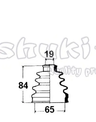 Комплект пылника, приводной вал ASHUKI купить
