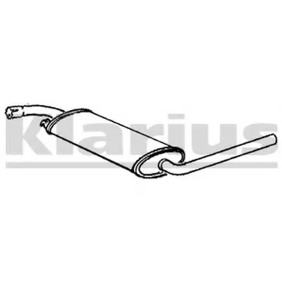 Средний глушитель выхлопных газов KLARIUS купить