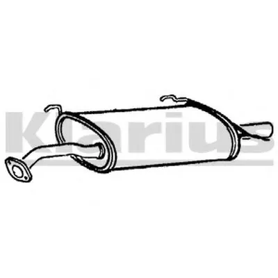 Глушитель выхлопных газов конечный KLARIUS купить