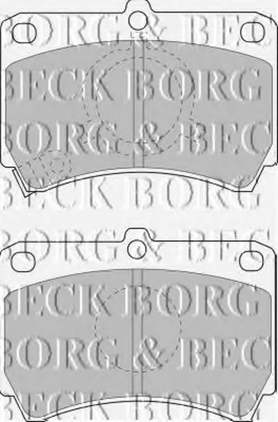 Комплект тормозных колодок, дисковый тормоз BORG & BECK купить