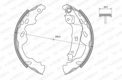 Комплект тормозных колодок WEEN купить